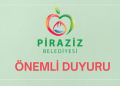 PİRAZİZ BELEDİYESİ ÖNEMLİ DUYURU MECLİS KARARI!